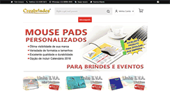 Desktop Screenshot of creabrindes.com.br